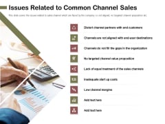 Promotional Channels And Action Plan For Increasing Revenues Issues Related To Common Channel Sales Infographics PDF Promotional Channels And Action Plan For Increasing Revenues Issues Related To Common Channel Sales Infographics PDF