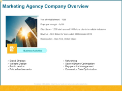 Promotional Services Marketing Agency Company Overview Ppt Gallery Tips PDF Promotional Services Marketing Agency Company Overview Ppt Gallery Tips PDF