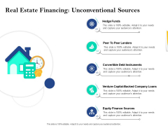 Property Investment Strategies Real Estate Financing Unconventional Sources Ppt PowerPoint Presentation Ideas Graphics PDF Property Investment Strategies Real Estate Financing Unconventional Sources Ppt PowerPoint Presentation Ideas Graphics PDF