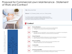 Proposal For Commercial Lawn Maintenance Statement Of Work And Contract Ppt Summary Show PDF Proposal For Commercial Lawn Maintenance Statement Of Work And Contract Ppt Summary Show PDF