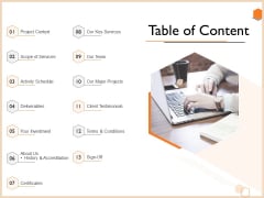 Proposal For Engineering Consultancy Services Table Of Content Ppt Templates PDF Proposal For Engineering Consultancy Services Table Of Content Ppt Templates PDF