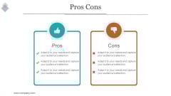 pros and cons slide geeks pros and cons template ppt