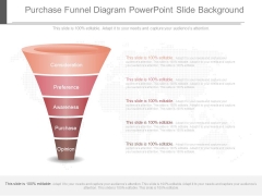 Purchase Funnel Diagram Powerpoint Slide Background
