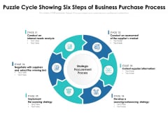 Puzzle Cycle Showing Six Steps Of Business Purchase Process Ppt PowerPoint Presentation Layouts Slide PDF Puzzle Cycle Showing Six Steps Of Business Purchase Process Ppt PowerPoint Presentation Layouts Slide PDF