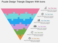 Puzzle Design Triangle Diagram With Icons Powerpoint Template Puzzle Design Triangle Diagram With Icons Powerpoint Template