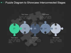 Puzzle Diagram To Showcase Interconnected Stages Ppt PowerPoint Presentation Example 2015