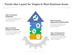 Puzzle Idea Layout For Stages To Meet Business Goals Ppt PowerPoint Presentation Gallery PDF Puzzle Idea Layout For Stages To Meet Business Goals Ppt PowerPoint Presentation Gallery PDF