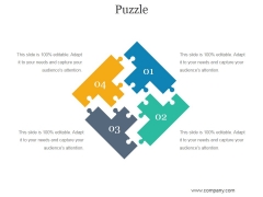 Puzzle Ppt PowerPoint Presentation Icon