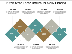 Puzzle Steps Linear Timeline For Yearly Planning Ppt Powerpoint Presentation Slides Maker Puzzle Steps Linear Timeline For Yearly Planning Ppt Powerpoint Presentation Slides Maker