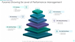 Pyramid Showing Six Level Of Performance Management Sample PDF