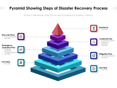 Pyramid Showing Steps Of Disaster Recovery Process Ppt PowerPoint Presentation Gallery Template PDF Pyramid Showing Steps Of Disaster Recovery Process Ppt PowerPoint Presentation Gallery Template PDF