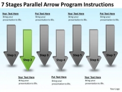 Parallel Arrow Program Instructions Business Development Plan Sample PowerPoint Slides