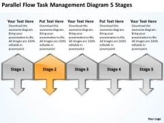 Parallel Flow Task Management Diagram 5 Stages Business Plan Wiki PowerPoint Slides Parallel Flow Task Management Diagram 5 Stages Business Plan Wiki PowerPoint Slides