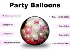 Party Balloons Festival PowerPoint Presentation Slides C