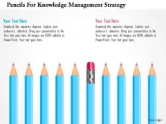 Pencils For Knowledge Management Strategy PowerPoint Template Pencils For Knowledge Management Strategy PowerPoint Template