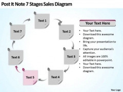 Post It Note 7 Stages Sales Diagram Ppt Writing Up Business Plan PowerPoint Slides Post It Note 7 Stages Sales Diagram Ppt Writing Up Business Plan PowerPoint Slides