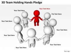 PowerPoint Business 3d Team Holding Hands Pledge Templates PowerPoint Business 3d Team Holding Hands Pledge Templates