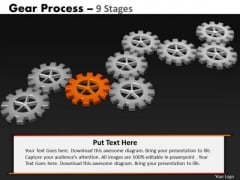 PowerPoint Layout Education Gears Process Ppt Slides