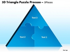 PowerPoint Layouts Education Triangle Puzzle Ppt Slide