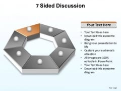 PowerPoint Layouts Leadership Sided Discussion Ppt Themes