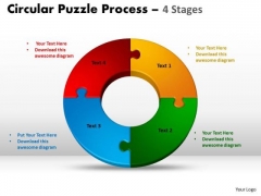 PowerPoint Process Education Circular Puzzle Ppt Template