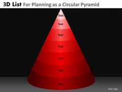 PowerPoint Process Executive Leadership Targets 3d Pyramid List Ppt Theme