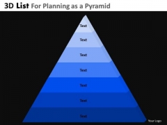 PowerPoint Slide Designs Business Leadership 3d Pyramid List Ppt Design Slides