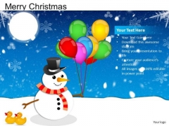 PowerPoint Slide Designs Showman Merry Christmas Ppt Layouts
