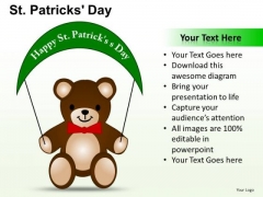 PowerPoint Teddy Bear Patricks Day Ppt Presentation Designs
