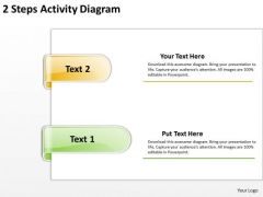 PowerPoint Templates Arrows 2 Steps Activuty Diagram