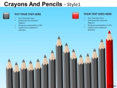 PowerPoint Templates With Sharpened Pencils Ppt Slides
