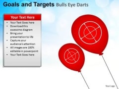 PowerPoint Themes Sales Goals And Targets Ppt Backgrounds