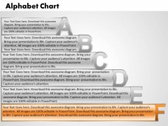 Ppt Alphabet Chart With Textboxes Time Management PowerPoint Process Templates