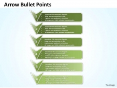 Ppt Arrow Bullet Points And Blocks PowerPoint Templates
