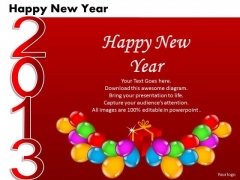 Ppt Cards And Dices Happy New Year Business Plan Business SPowerPoint Templates