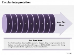 Ppt Circular Interpretation Of 9 Steps Involved Procedure PowerPoint Templates