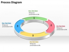 Ppt Circular Process Diagram PowerPoint Template With 4 Steps Templates