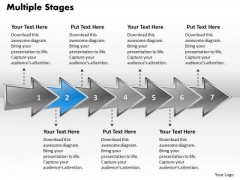 Ppt Colorful Arrows PowerPoint Slide Text Explaining Seven Aspects Templates