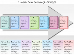 Ppt Slide Linear Dimension 7 Stages Business Plan
