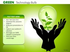 Ppt Slides Preserve Nature Green Technology PowerPoint Templates