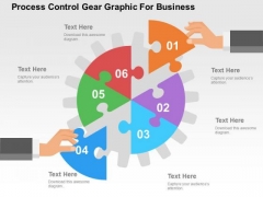 Process Control Gear Graphic For Business PowerPoint Template