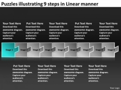 Puzzles Illustrating 9 Steps Linear Manner Creating Flow Charts PowerPoint Slides Puzzles Illustrating 9 Steps Linear Manner Creating Flow Charts PowerPoint Slides