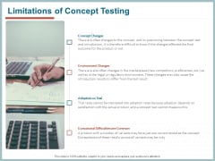Qualitative Concept Testing Limitations Of Concept Testing Ppt PowerPoint Presentation Infographics Summary PDF Qualitative Concept Testing Limitations Of Concept Testing Ppt PowerPoint Presentation Infographics Summary PDF