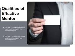 Qualities Of Effective Mentor Ppt PowerPoint Presentation Show Pictures Qualities Of Effective Mentor Ppt PowerPoint Presentation Show Pictures