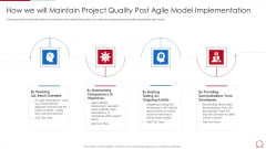 Quality Assurance Model For Agile IT How We Will Maintain Project Quality Post Agile Diagrams PDF