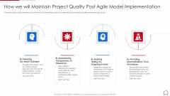 Quality Assurance Model For Agile IT How We Will Maintain Project Quality Post Agile Diagrams PDF Quality Assurance Model For Agile IT How We Will Maintain Project Quality Post Agile Diagrams PDF