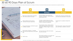 Quality Assurance Procedure In Agile Project 30 60 90 Days Plan Of Scrum Sample PDF Quality Assurance Procedure In Agile Project 30 60 90 Days Plan Of Scrum Sample PDF