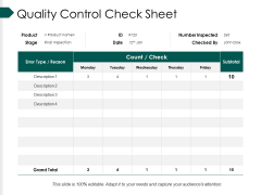 Quality Control Check Sheet Template Ppt PowerPoint Presentation Layouts Background Image Quality Control Check Sheet Template Ppt PowerPoint Presentation Layouts Background Image
