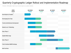 Quarterly Cryptographic Ledger Rollout And Implementation Roadmap Summary