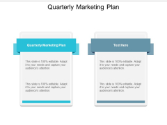 Quarterly Marketing Plan Ppt PowerPoint Presentation Pictures Deck Cpb